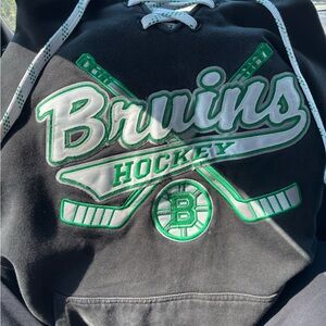 Bruins Hockey Black and Green Sweater